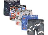 Floso - Boxer Da Ragazzo "Gamer For Life"", Misto Cotone (Confezione Da 5) TC457 (158-164) (Colorato)"