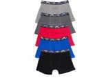 Floso - Boxer Da Ragazzo, Misto Cotone (Confezione Da 5) TC461 (158-164) (Grigio/Grigio Scuro/Rosso/Blu Reale/Nero)