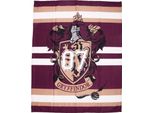 Harry Potter - Coperta Grifondoro, Pile TC596 (150 Cm X 100 Cm) (Rosso/Marrone/Bianco)