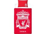 Liverpool Fc - Biancheria Da Letto Reversibile "You'll Never Walk Alone"" TC171 (Letto Singolo) (Rosso/Bianco)"