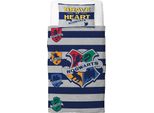 Harry Potter - Biancheria Da Letto Reversibile "Brave At Heart"" TC151 (Letto Singolo) (Blu/Grigio/Rosso/Giallo/Verde)"