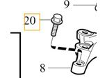 Volvo C30 C70 S40 V50 Bullone Supporto Motore Originale M10X45 Oe