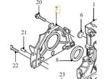 Volvo S40 V50 C30 C70 S80 V70 Corpo Guarnizione Albero Motore 2.0D Oe