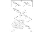 Volvo V40 V40CC S60 V60 XC60 Supporto Asse Destro Oe 30735440