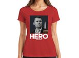 Charlie Kirk Eroe Riposa In Pace Consigliere Repubblicano Presidente Maglietta Da Donna, Rosso, Xl