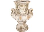 Vaso Da Fiori Clayre & Eef 36X38X50 Cm In Vetroceramica Beige