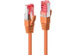 Lindy 47814 Cat6 S/Ftp Kabel, Orange, 15M Patchkabel
