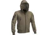Defcon 5 Uomo Maglione Gilet Jack Tattico Con Cappuccio-Verde