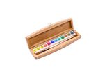 Set Di Acquerelli In Legno Di Faggio White Nights Artist, 12 X 2,5 Ml