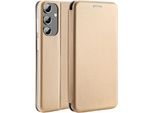 Beline Custodia Libro Magnetico Samsung A14 5G A146 Oro/Oro Copertura Protettiva