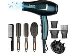 Asciugacapelli Asciugacapelli Agli Ioni Asciugatura Rapida Salone 2100W Asciugacapelli Professionale 2 Velocità 3 Impostazioni Di Calore 2 Concentratore 4 Pettini 1 Diffusore