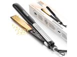Piastra 2 In 1 Per Arricciare E Lisciare, Piastra Per Capelli Ionica Con Piastre In Titanio Per Uno Stile Liscio, Riscaldamento Rapido Di 20 Secondi, Con Display Lcd, 130°C-230°C