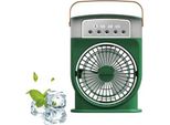 Raffreddatore D'aria Polarlux, Ventilatore A Ghiaccio, Umidificatore Evaporativo Portatile 4 In 1, Condizionatore Mobile, Mini Refrigeratore A 3 Velocità (Verde)