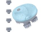 Ankilo Massaggiatore Elettrico Per La Testa, Massaggiatore Manuale Senza Fili 4 Teste Impastate, Intercambiabili, Cuoio Capelluto IPX7 Impermeabile Massaggio Del Corpo Completo Del Gatto, Cane Blu