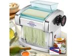 Moongiantgo Macchina Per La Pasta Elettrica In Acciaio Inox 9 Spessori Regolabili 0,5-5 Mm Lasagne, Ravioli, Spaghetti, Tagliatelle - Preparare In 20 Minuti