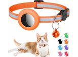 Airtag - Collare Per Gatti, Collare Integrato Airtager Campana, Riflettente Anti-Rottura Fibbia Cuccioli Gattini