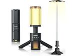 Telescopi Lampada Da Campeggio Ricaricabile 14000 Mah Led Lanterna Magnetica Multifunzionale, Sistema Di Illuminazione Cantiere Senza Fili, Dimmerabile Tenda Portatile