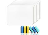Confezione Da 6 Lavagne Bianche Piccole, 22,9 X 30,5 Cm, Bifacciali, Cancellabili A Secco, Laptop, Mini Lavagna Bianca Per Bambini, Studenti, Insegnanti,