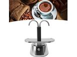 Caffettiera Moka, 2 Tazze 100ML Mini Caffettiera Doppia Moka Caffettiera Portatile In Acciaio Inox Caffettiera Moka, Italiana