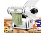 Moongiantgo Macchina Per La Pasta Elettrica In Acciaio Inox, Crea 2 Fogli Da 1,5 Mm 4 Mm, Impostazione Dello Spessore A 9 Livelli 0,3-3 Pasta, Fettuccine, Tagliolini,