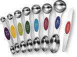 Cucchiaio Misuratore Magnetico - Pila In Acciaio Inox Bifacciale Cucchiaino Cucchiaio Cucchiaio