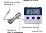 Amtast Termometro Digitale Da Frigorifero Con Magnete, Allarme, Memoria, Termometro Da Frigorifero