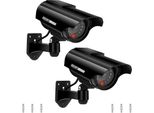 Modello Di Telecamera A Led Lampeggiante, Finta Telecamera Di Sorveglianza Ad Energia Solare, Cctv Impermeabile Da Interno Ed Esterno
