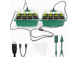 Vdexew Mini Serra Con Luce, Per La Coltivazione Di Piante, Simile Luce Solare Con Uno Spettro Completo, Un Set Di Coltivazione, Piante