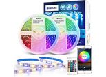 Kit Di Strisce Luminose Wifi Rgbw Led Da 10 M, Strisce Luminose Smart App Control Rgb + Bianco Caldo, Cambio Di Colore, Sincronizzazione Musicale Delle Strisce Luminose Alexa, Compatibile Con La Voce
