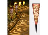 Bonsery Luci Solari Da Esterno, Confezione 6 Giardino Da Esterno IP65 Impermeabile, Luce Led Illuminazione Sentiero Balcone Terrazza Prato