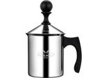 Mermoo Yilan Montalatte 304 In Acciaio Inox Con Doppio Colino, Schiuma Fredda/Calda Per Latte, Cappuccino, Facile Da Pulire, Perfetto Per Viaggi, Campeggio, Ufficio
