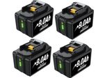 Batteria Ricaricabile Agli Ioni Di Litio, Tensione 18V, Capacità 9,0Ah, Set 4