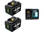 Batteria Ricaricabile Agli Ioni Di Litio, Tensione 18V, Capacità 9,0Ah, Set 9