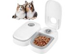 Dajasd Mangiatoia Automatica Per Gatti, 700 Ml Mangiatoia Timer 48 Ore, Antiscivolo Umido Gatto, Cane, Cibo Gatti Piccoli Cani