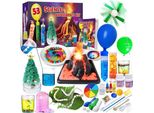 Unglinga 53 Esperimenti Scientifici Kit Per Bambini, Ragazzi, Ragazze, Idee Regalo Per Il Compleanno, Set Di Chimica E Fisica, Attività Stem Per Imparare La Scienza Educativa
