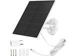 Pannello Solare Per Telecamera Di Sicurezza, 5W Usb Dc 5V Telecamera Di Sicurezza, Micro Usb E USB-C Pannello Solare Connettore, IP65 Impermeabile Fotocamera Caricabatterie Solare Con