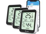 Igrometro Termometro Govee, Mini Igrometro Digitale Lcd Allarme Di Notifica Per Interni, App Per La Temperatura Precisa, Conservazione Dei Dati Cantina Per Vini Di Serra (3
