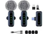 Mini Microfono Lavalier Wireless Iphone Android, Dispositivi Ios - Registrazione Microfonica A Cancellazione Di Rumore, Microfono A Clip, Video Tiktok, Youtube, Vlog Podca