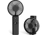 Ventilatore Portatile Usb Jonwall, Mini Ventilatore Da Tavolo Portatile Alimentato A Batteria Ricaricabile Da 5200 Mah Con Funzione Di Powerbank 5 Velocità,