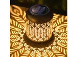 Leidrail Solar Lantern Outdoor Hanging Pack 2 Lights Use Waterproof Metal Led Garden Lights Decoration Patio Tree Camping Lawn Backyard