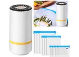 Sigillatrice Sottovuoto, Sigillatrice Sottovuoto Con 15 Sacchetti Sottovuoto Riutilizzabili, Mini Sigillatrice Sottovuoto Portatile Pompa Sottovuoto Sigillatrice Sottovuoto Sigillatrice Elettrica Per Film..