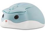 Mouse Senza Fili Mouse A Forma Di Criceto Carino Dei Cartoni Animati Mouse Portatile Da Viaggio 2.4Ghz 1200DPI Mouse Ottico Senza Fili Con Ricevitore Usb Topi Compatti E Silenziosi, Blu