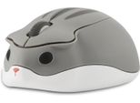 Mouse Senza Fili Mouse A Forma Di Criceto Carino Cartoon Mouse Portatile Da Viaggio 2.4Ghz 1200DPI Mouse Ottico Senza Fili Con Ricevitore Usb Mouse Compatto E Silenzioso (Grigio)