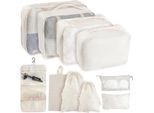 Set Di Organizzatori Per Valigie, 10 Pezzi Di Cubi Di Imballaggio Borse Da Viaggio Impermeabili, Valigie Leggere, Scarpe, Cosmetici, Ecc
