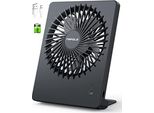 Ventilatore Da Tavolo Tripole Silenzioso, Ventilatori Usb Ricaricabili Da 2000Mah Funziona Fino A 4-16 Ore, 3 Velocità Ventilatore Portatile A Batteria-30Db,
