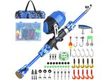 Canne Da Pesca Per Bambini Canne Telescopiche Portatili E Mulinelli -Combo- Kit Per Adolescenti -Ragazze Con Lenze