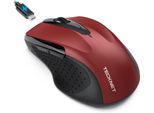 Con Jiggler, Mouse Ricaricabile Senza Fili (Tre Modalità: Bt 5.0/3.0 + 2.4G), 4800 Dpi, Mouse Senza Fili Ergonomico E Silenzioso Per Computer Portatili, Mac Os, Android, Windows