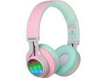 Cuffie Per Bambini Bluetooth Con Illuminazione A Led, Cuffie Stereo Pieghevoli Con Microfono E Controllo Del Volume Per Pc/Tv/Tablet