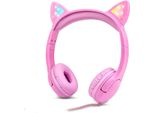 Per Bambini Con Volume Del Microfono Limitato A 85 Db E Illuminazione A Led - Cuffie A Filo Con Interfaccia Per La Condivisione Di Cuffie Stereo