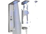 Pannello Doccia, Display Led, Montaggio A Parete, 6002 Nichel Spazzolato